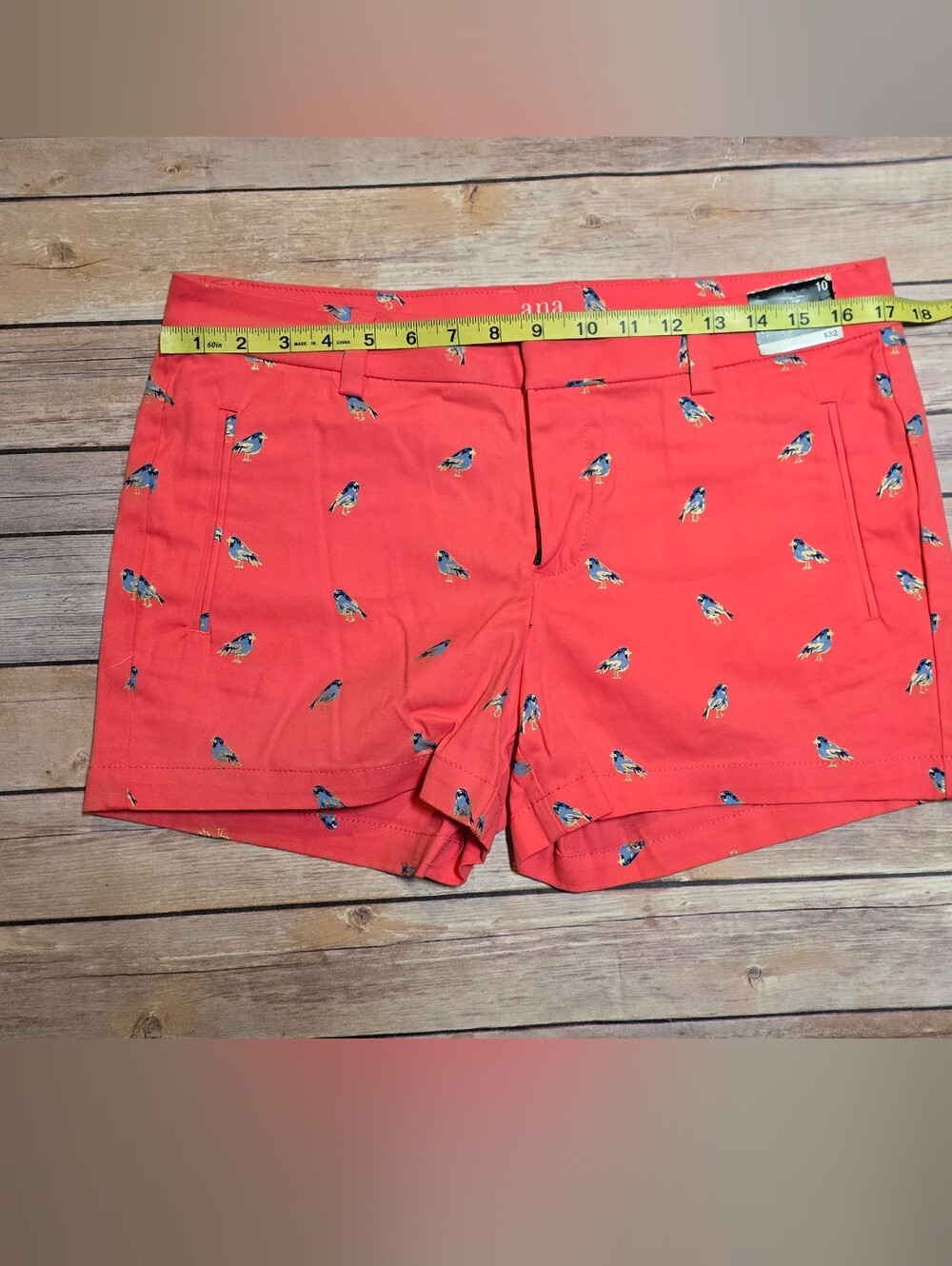 NWT ❤️ Coral Bluebird Print Shorts
